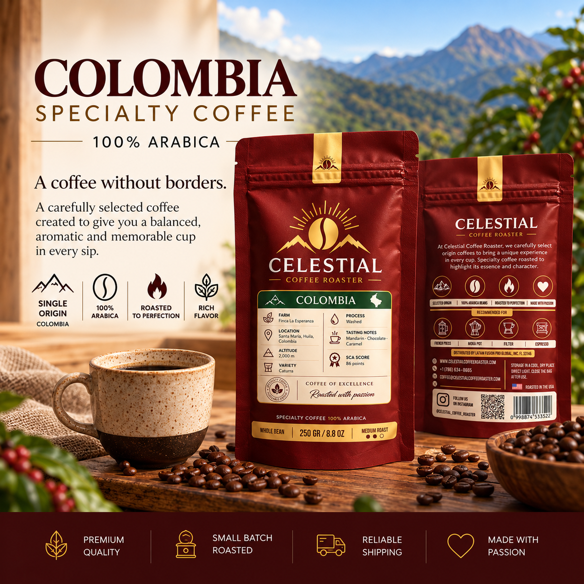 Colombian Specialty Coffee – 100% Arabica