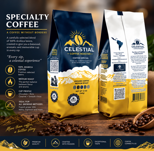 Celestial Specialty Ground Coffee – 340g / 12 oz